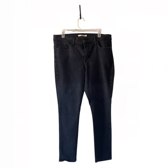 Levi’s 311 Shaping Skinny Jeans Women’s | Size 32 | Black | High Rise moto - Picture 3 of 13